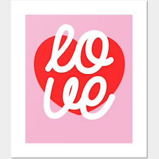 Love Heart Valentine's Day Posters and Art